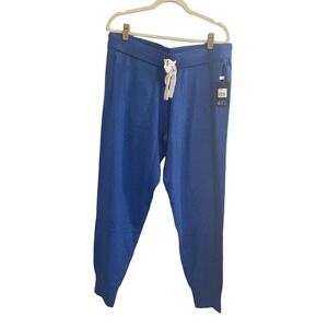 NWT PJ Salvage Small Cobalt Blue Lounge Sweater Knit Jogger Pajama Pants #PQ14